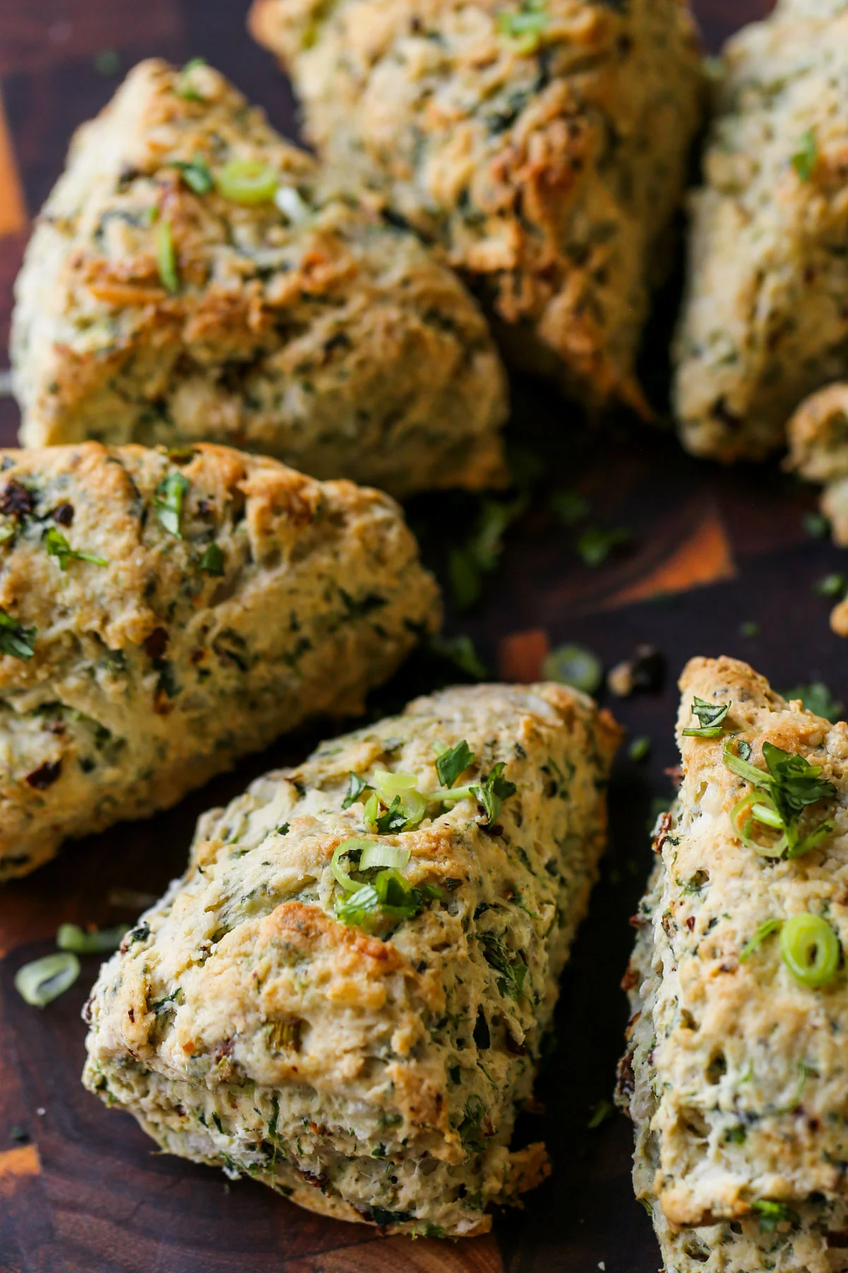 vegan cheese and spinach scones